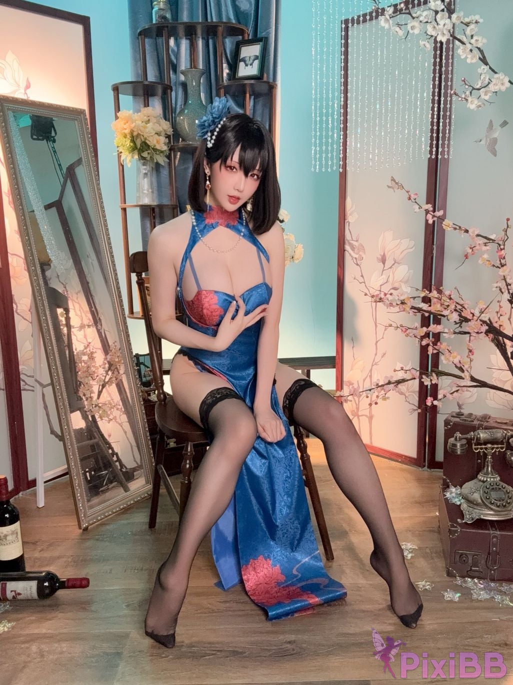 Cosplay Stars delay Hoshilily Azur Blue Route Jianwu PixiBB.COM 061