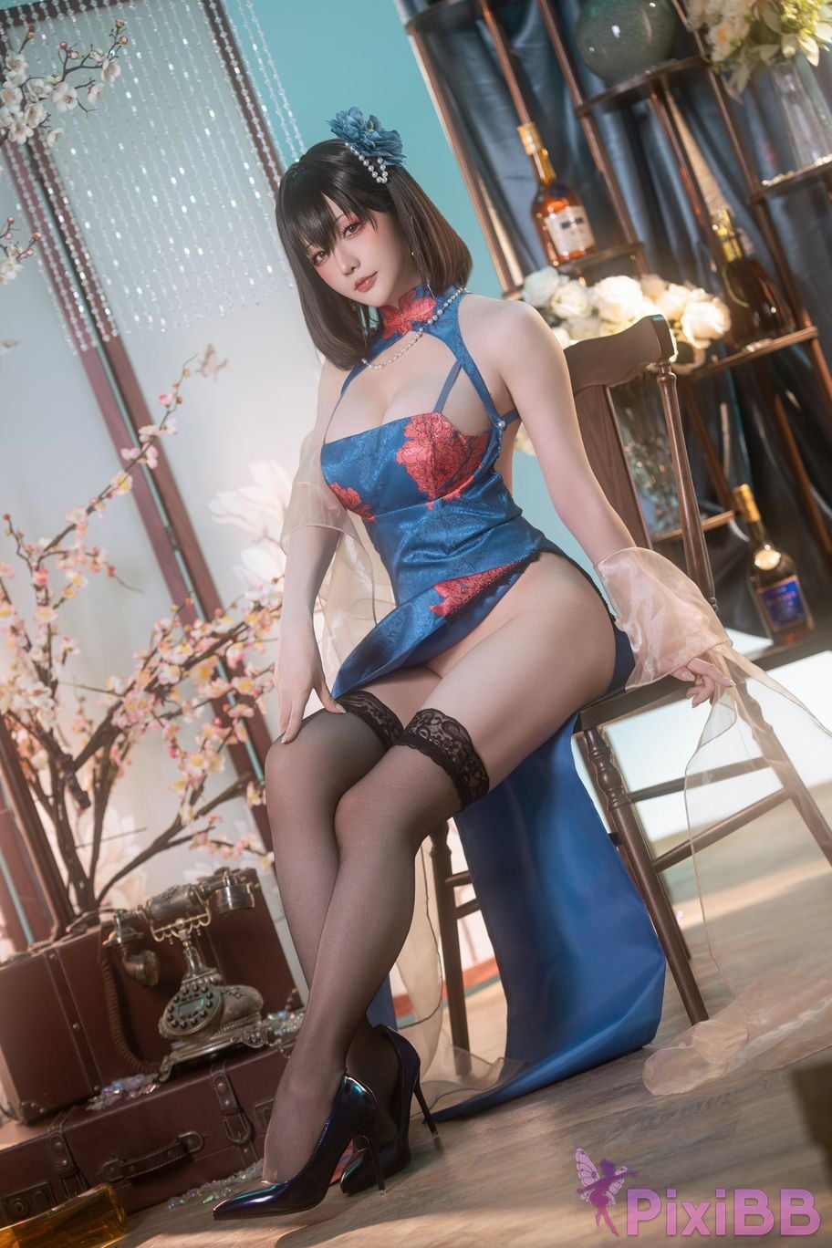 Cosplay Stars delay Hoshilily Azur Blue Route Jianwu PixiBB.COM 064