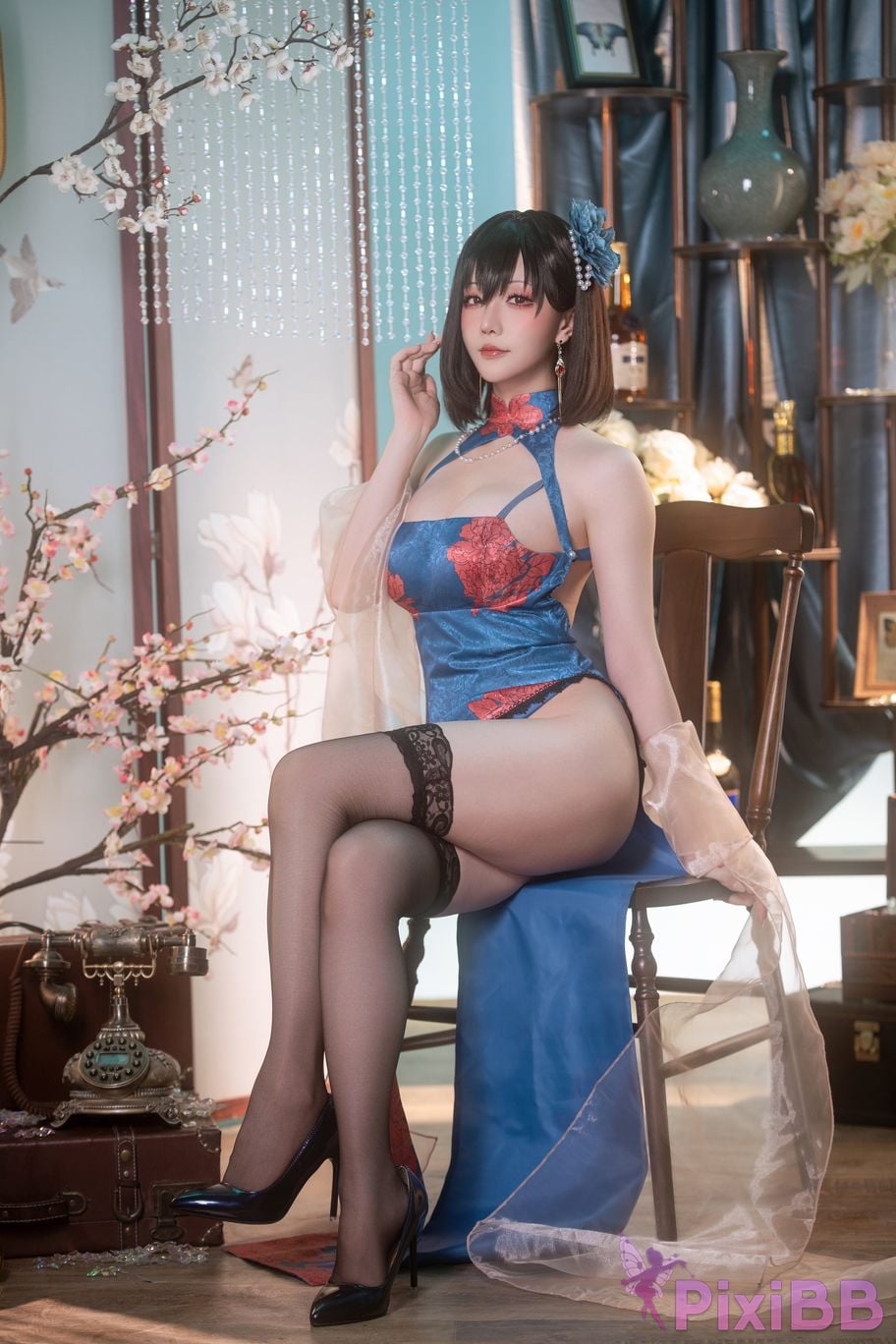 Cosplay Stars delay Hoshilily Azur Blue Route Jianwu PixiBB.COM 065