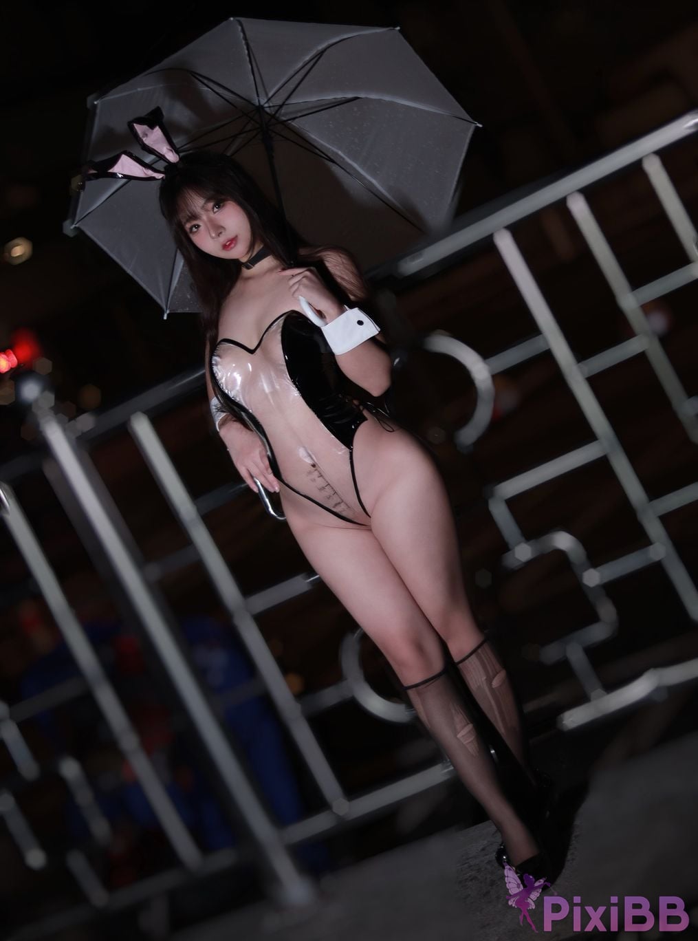 Coser yuuhui Bunny in the Rain PixiBB.COM 001