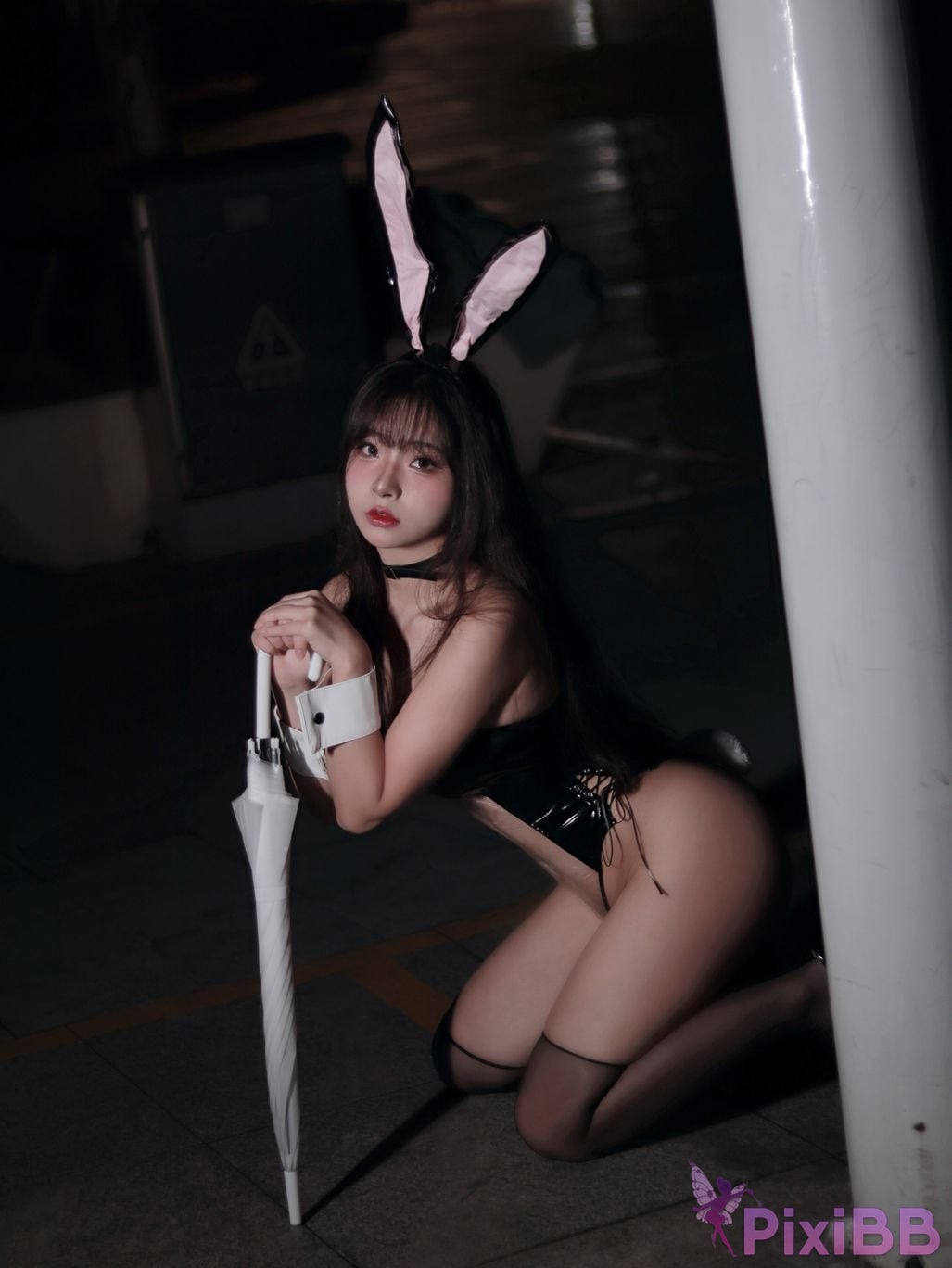 Coser yuuhui Bunny in the Rain PixiBB.COM 026