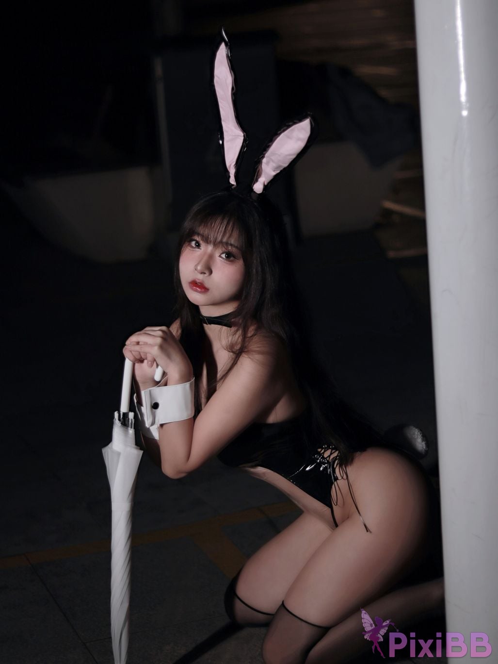 Coser yuuhui Bunny in the Rain PixiBB.COM 027