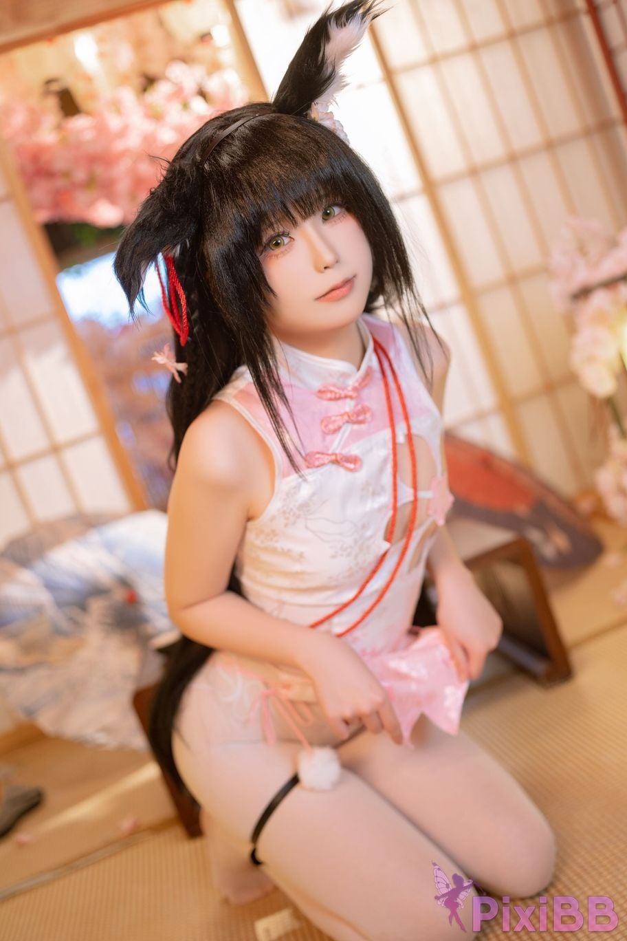 Cosplayer Quan Ran is a little hungry Nagato cheongsam PixiBB.COM 021
