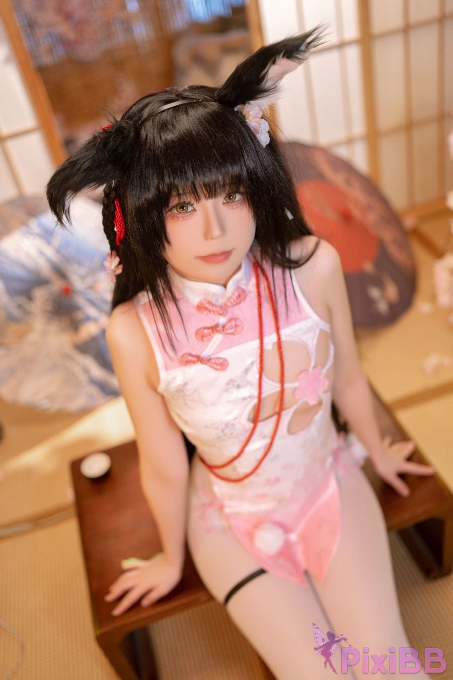 Cosplayer Quan Ran is a little hungry Nagato cheongsam PixiBB.COM 030