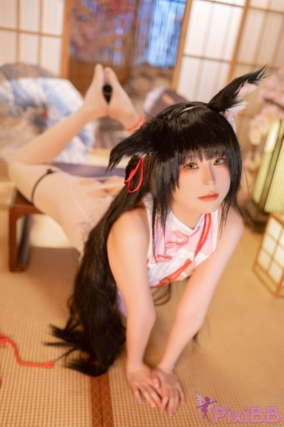 Cosplayer Quan Ran is a little hungry Nagato cheongsam PixiBB.COM 042