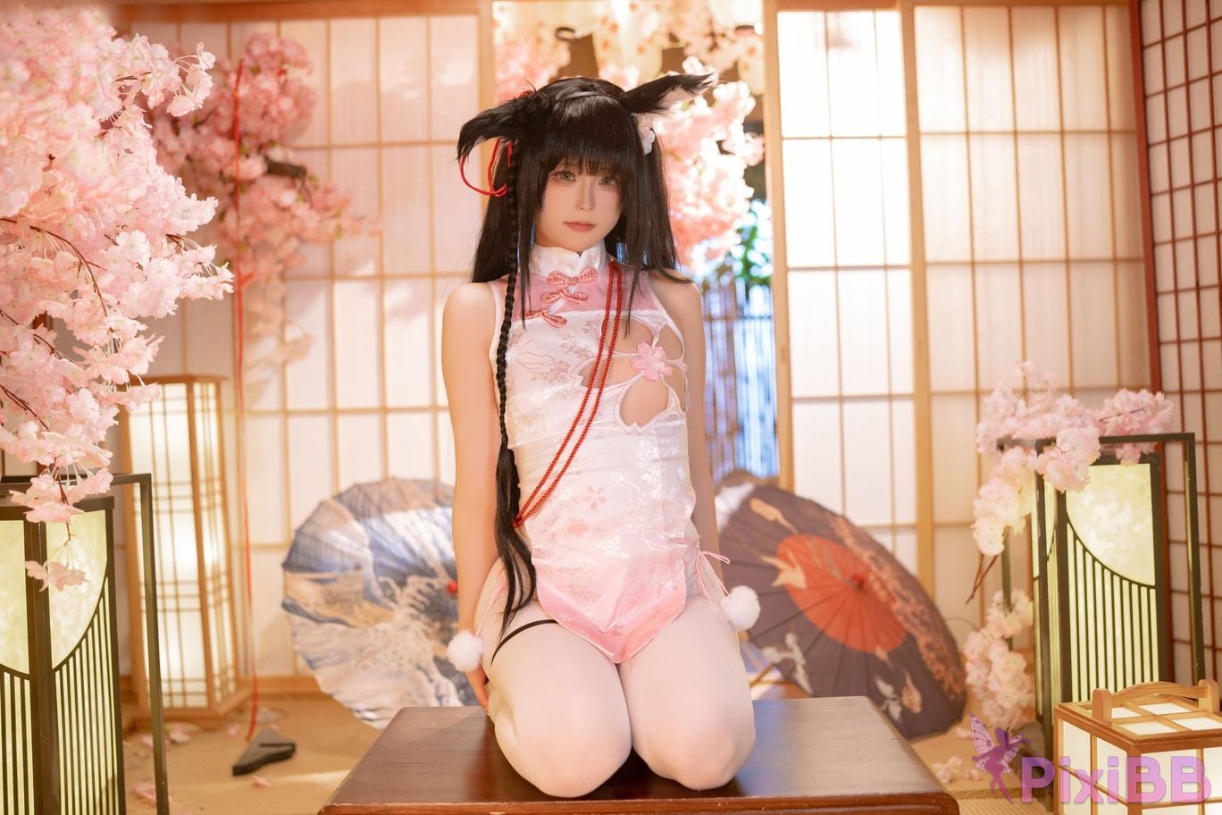Cosplayer Quan Ran is a little hungry Nagato cheongsam PixiBB.COM 047