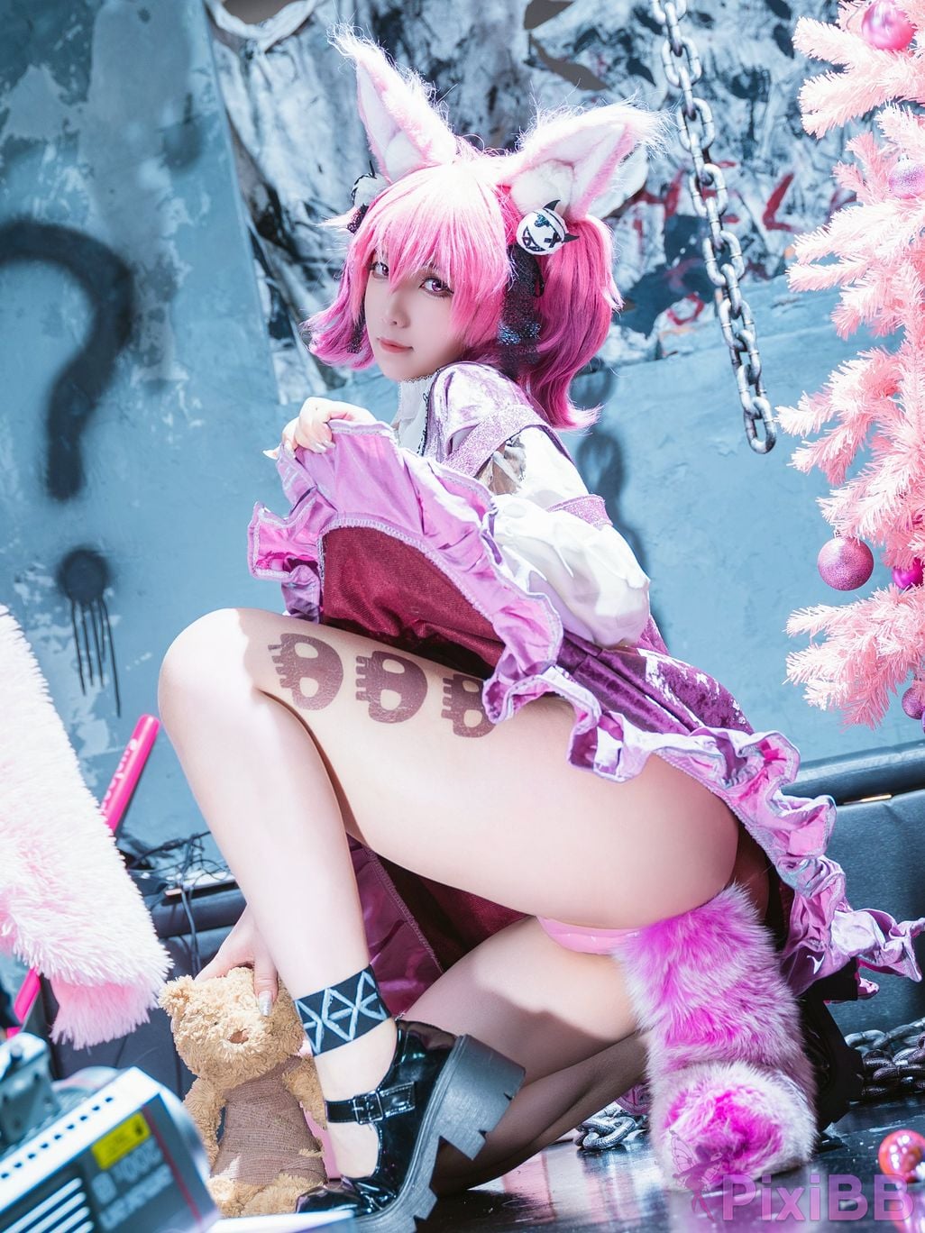 Cosplayer small and sweet wine Arknights Wu Lian PixiBB.COM 004