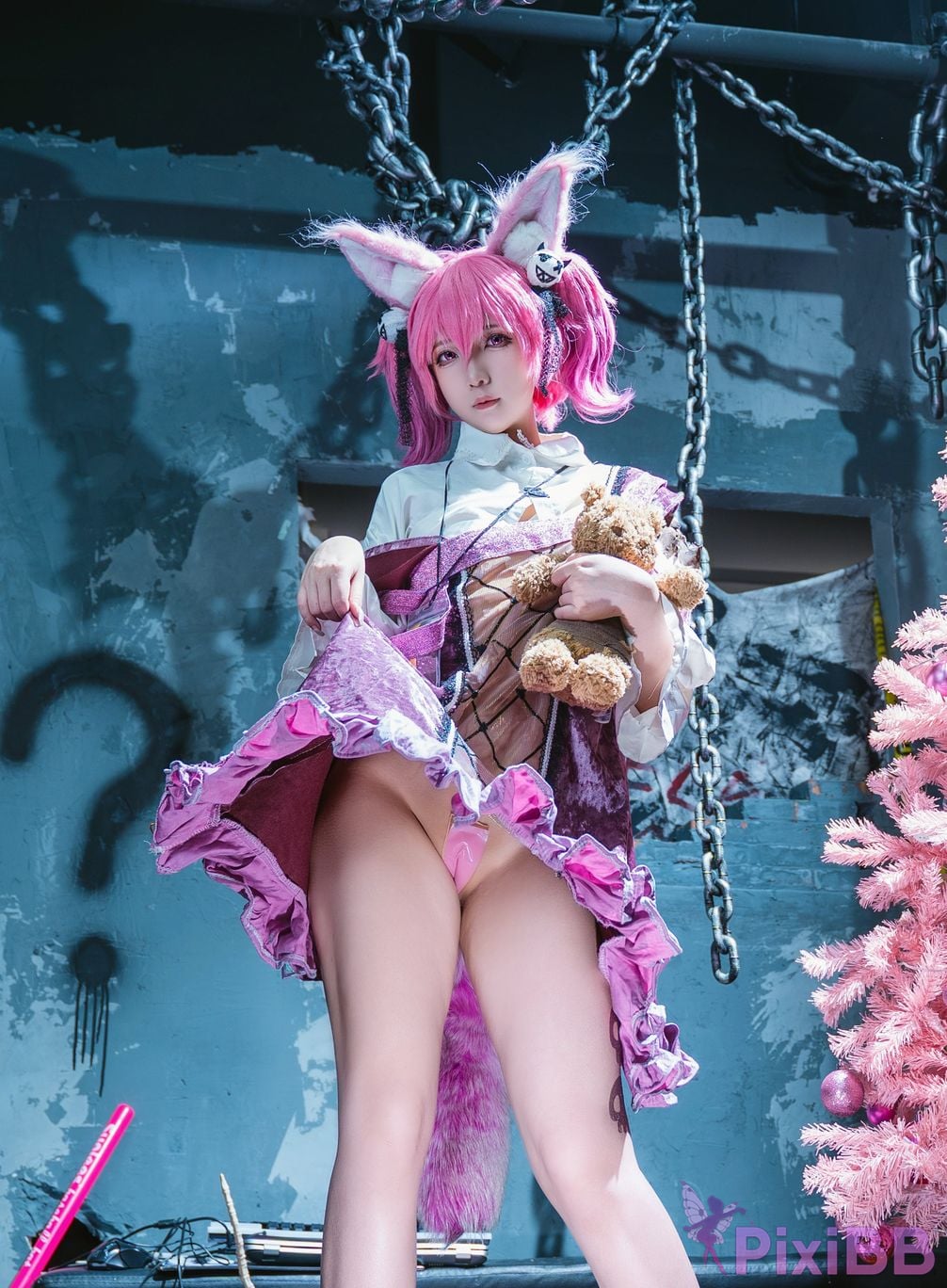 Cosplayer small and sweet wine Arknights Wu Lian PixiBB.COM 043