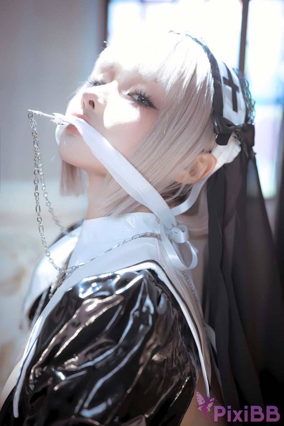 Cosplay Stupid Momo chunmomo Black nun PixiBB.COM 146