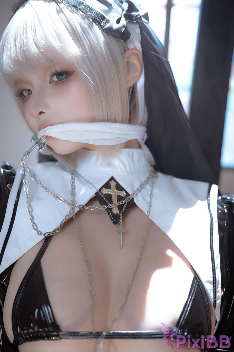 Cosplay Stupid Momo chunmomo Black nun PixiBB.COM 148