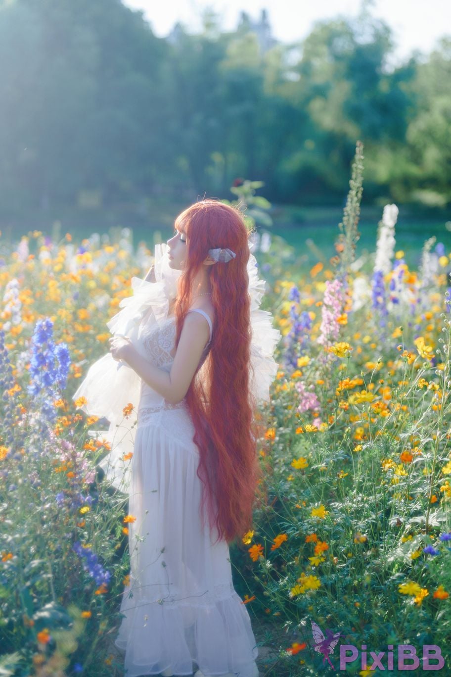 Coser Stupid Momo chunmomo Flower wedding dress PixiBB.COM 015
