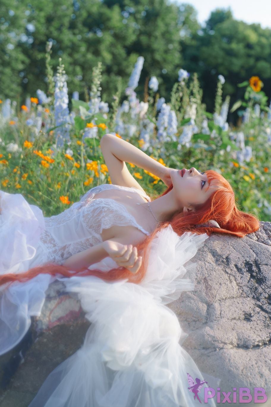 Coser Stupid Momo chunmomo Flower wedding dress PixiBB.COM 020