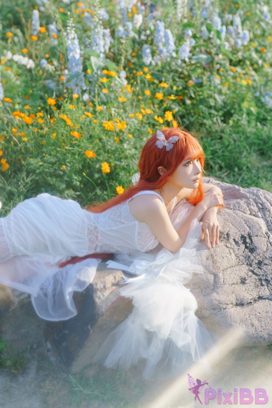 Coser Stupid Momo chunmomo Flower wedding dress PixiBB.COM 021
