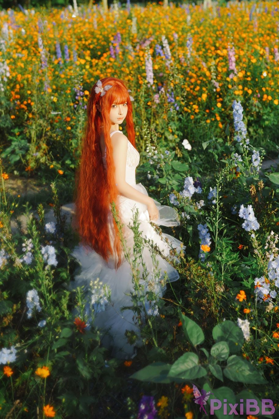Coser Stupid Momo chunmomo Flower wedding dress PixiBB.COM 022