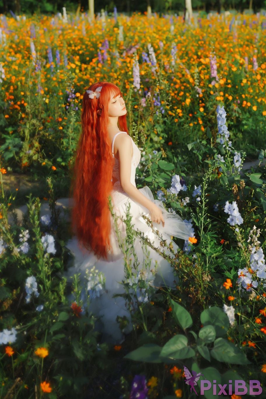 Coser Stupid Momo chunmomo Flower wedding dress PixiBB.COM 023