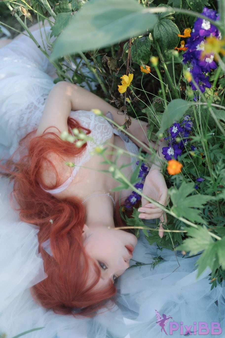 Coser Stupid Momo chunmomo Flower wedding dress PixiBB.COM 024