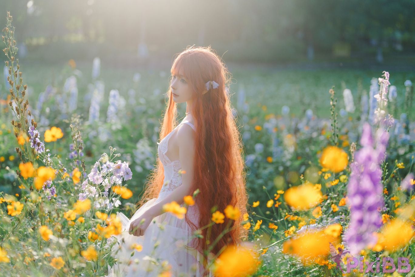 Coser Stupid Momo chunmomo Flower wedding dress PixiBB.COM 027