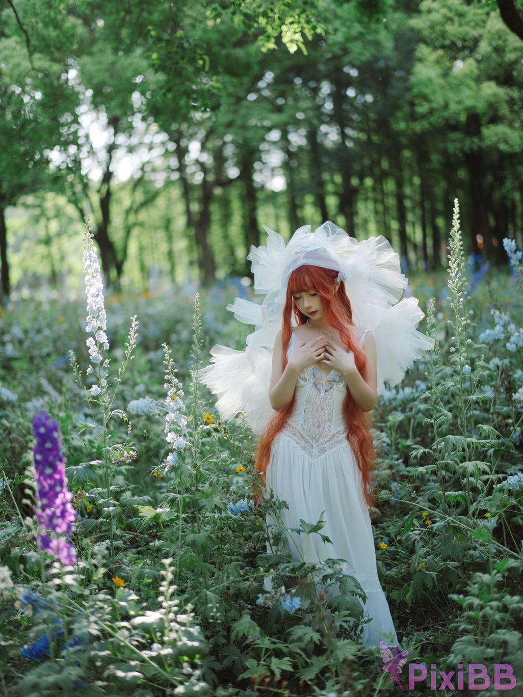 Coser Stupid Momo chunmomo Flower wedding dress PixiBB.COM 037