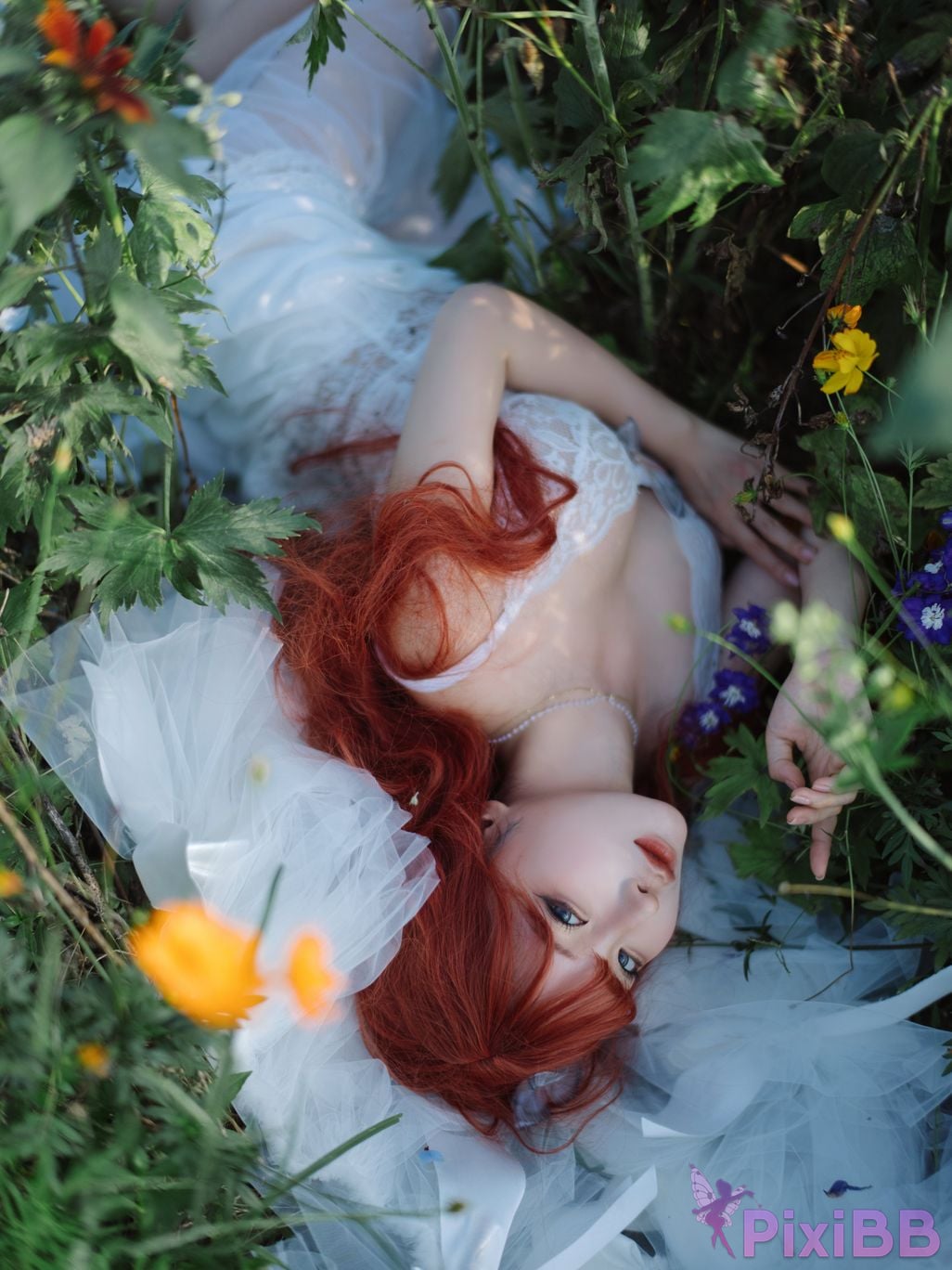 Coser Stupid Momo chunmomo Flower wedding dress PixiBB.COM 044