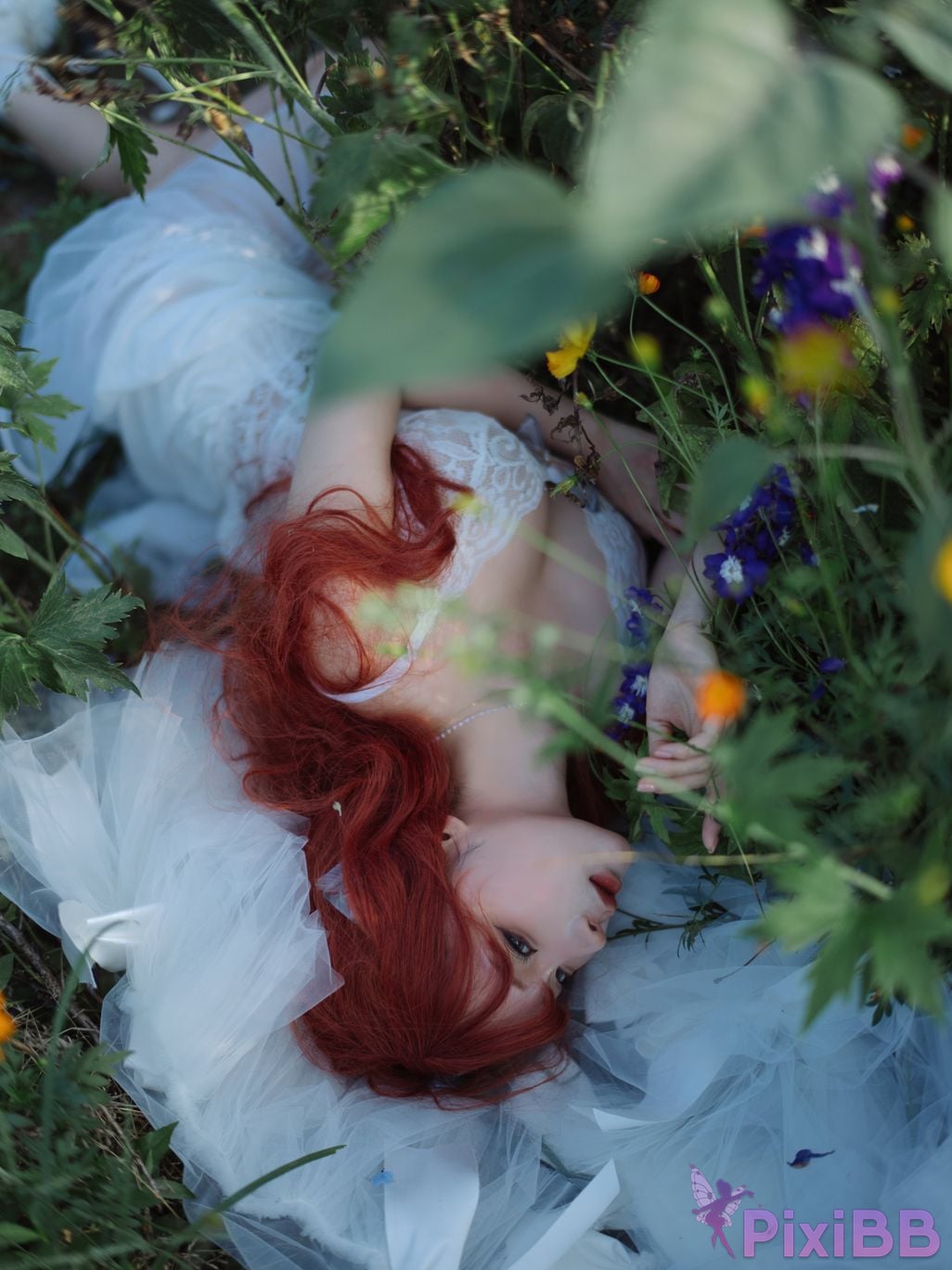 Coser Stupid Momo chunmomo Flower wedding dress PixiBB.COM 045