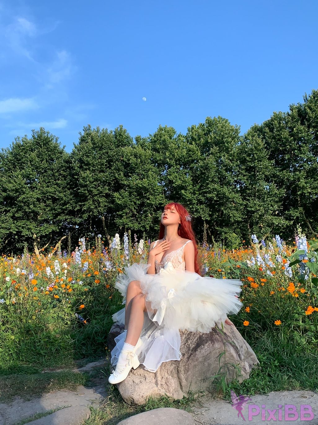 Coser Stupid Momo chunmomo Flower wedding dress PixiBB.COM 047