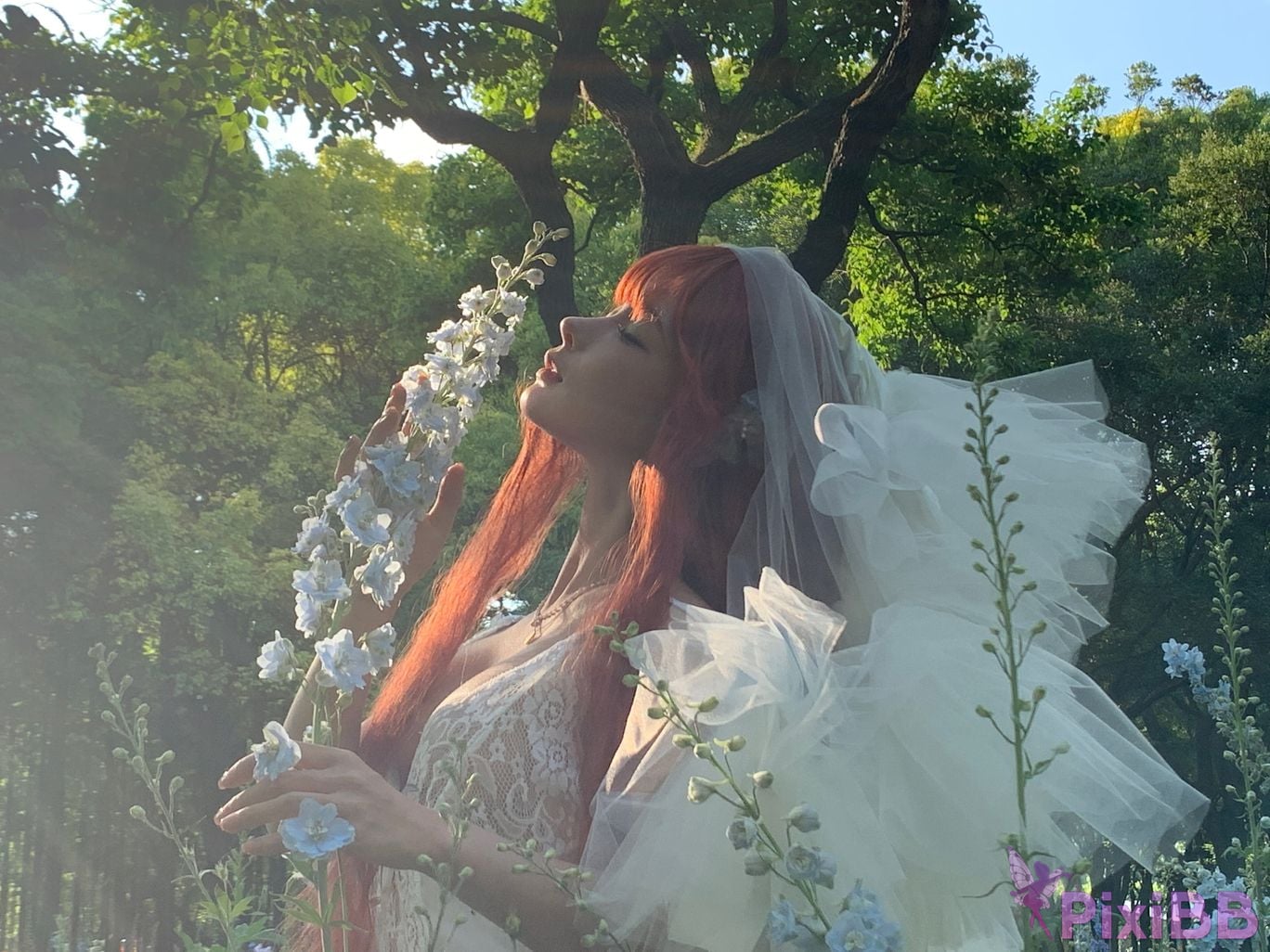 Coser Stupid Momo chunmomo Flower wedding dress PixiBB.COM 048