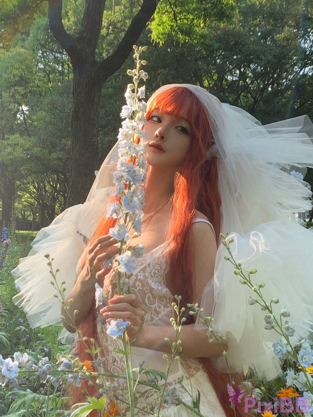 Coser Stupid Momo chunmomo Flower wedding dress PixiBB.COM 053