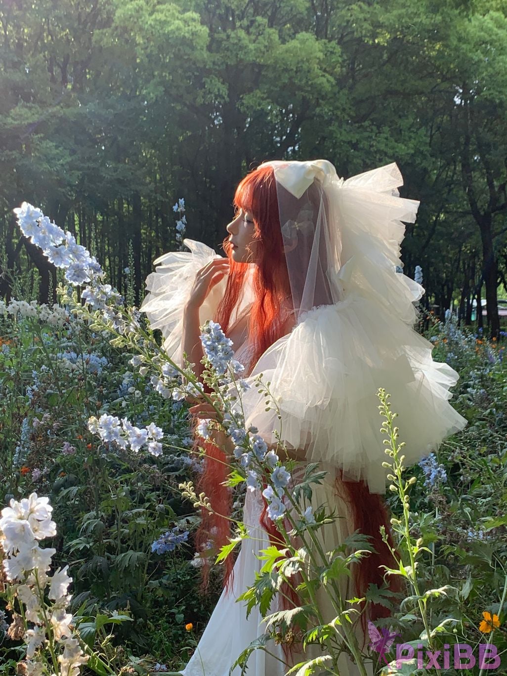 Coser Stupid Momo chunmomo Flower wedding dress PixiBB.COM 054