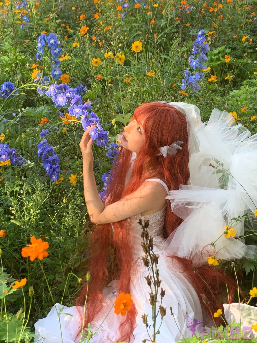 Coser Stupid Momo chunmomo Flower wedding dress PixiBB.COM 055