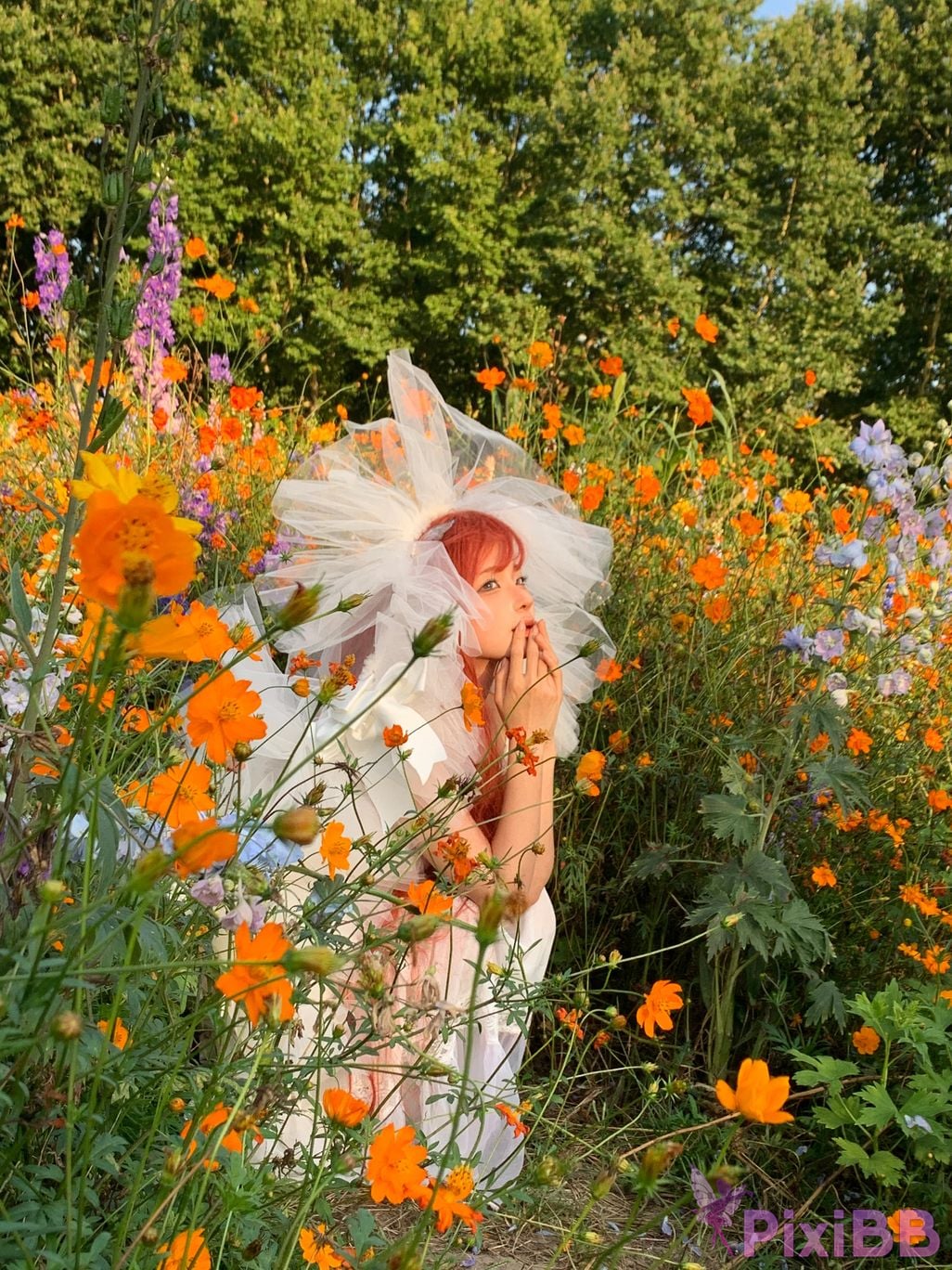 Coser Stupid Momo chunmomo Flower wedding dress PixiBB.COM 059