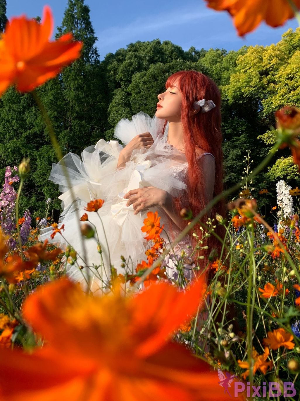 Coser Stupid Momo chunmomo Flower wedding dress PixiBB.COM 061
