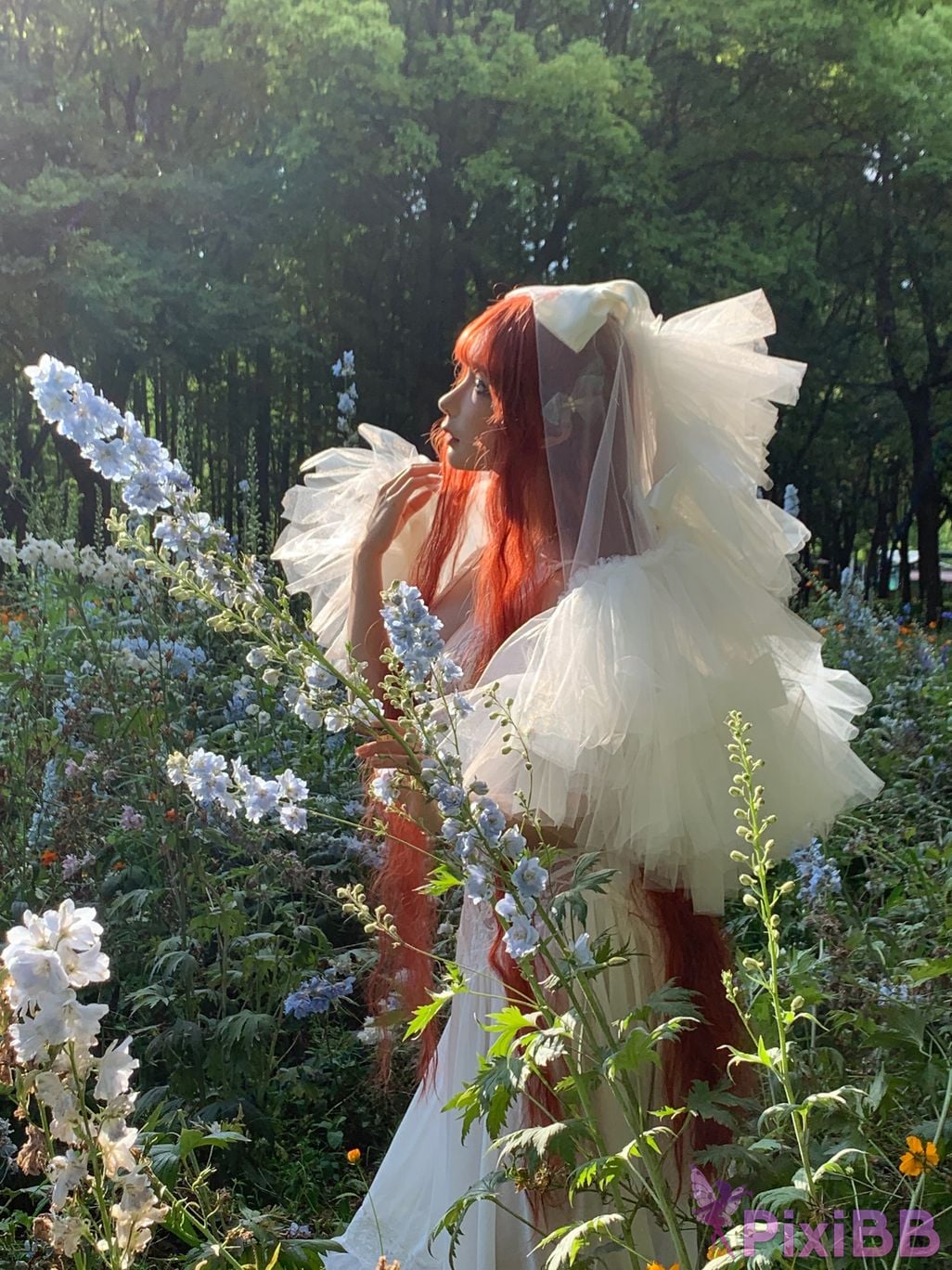 Coser Stupid Momo chunmomo Flower wedding dress PixiBB.COM 063