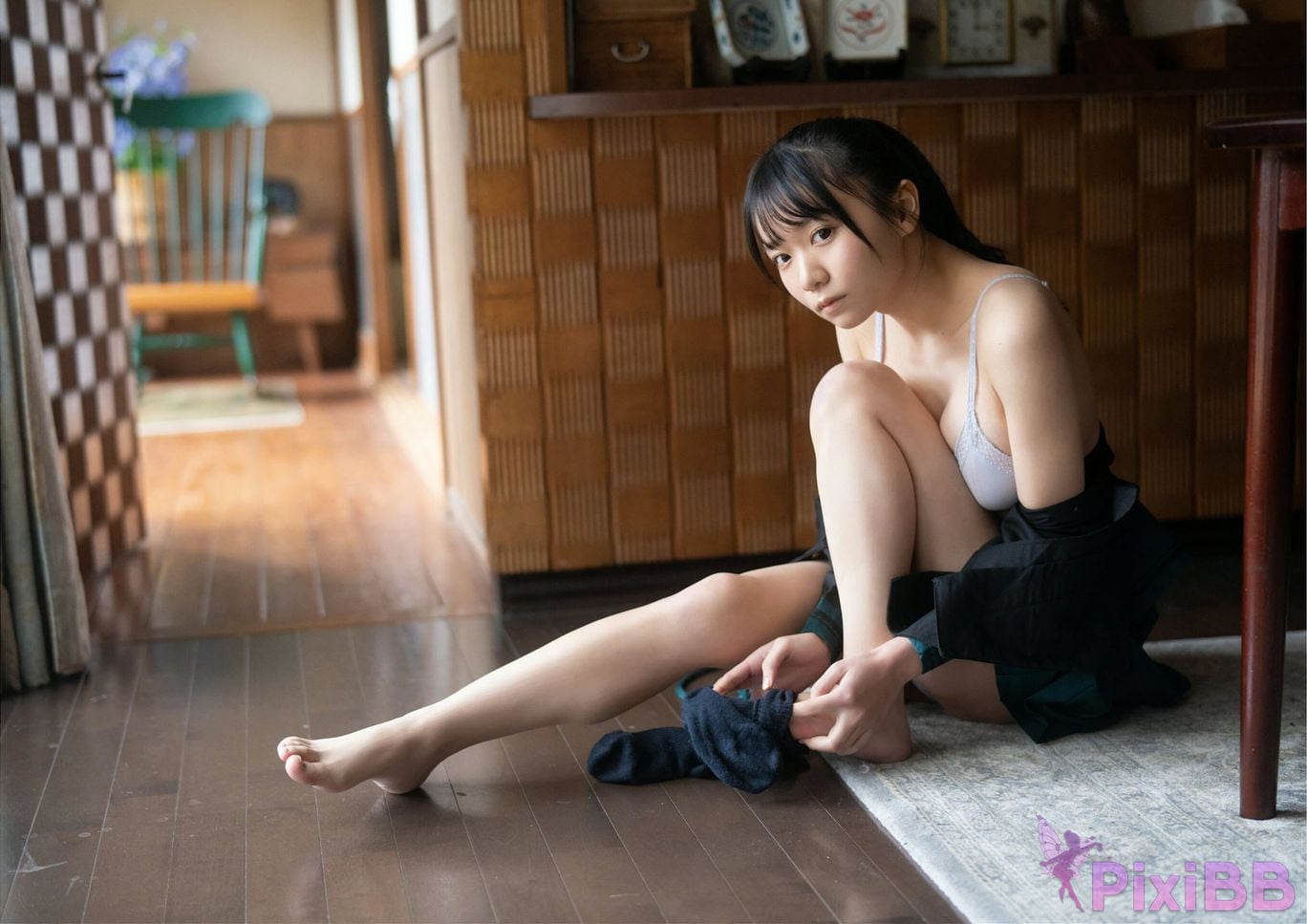 Japanese Idol Y uh ko Tsubakino Yuuko BUBKA digital photo book The room the sailor suit and me PixiBB.COM 009