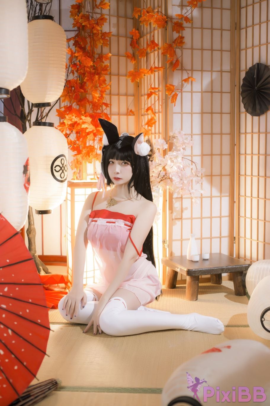 Cosplayer Second Assistant Nisa long door pajamas PixiBB.COM 001