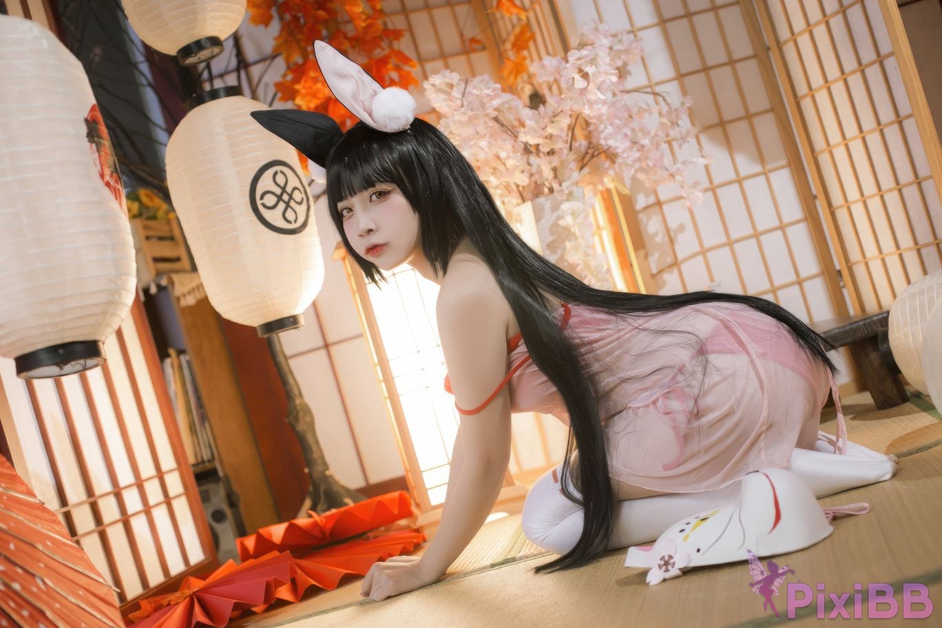 Cosplayer Second Assistant Nisa long door pajamas PixiBB.COM 002