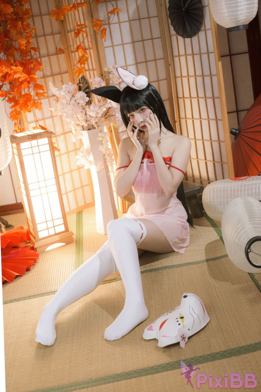 Cosplayer Second Assistant Nisa long door pajamas PixiBB.COM 004