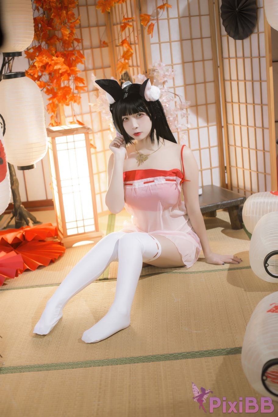 Cosplayer Second Assistant Nisa long door pajamas PixiBB.COM 011