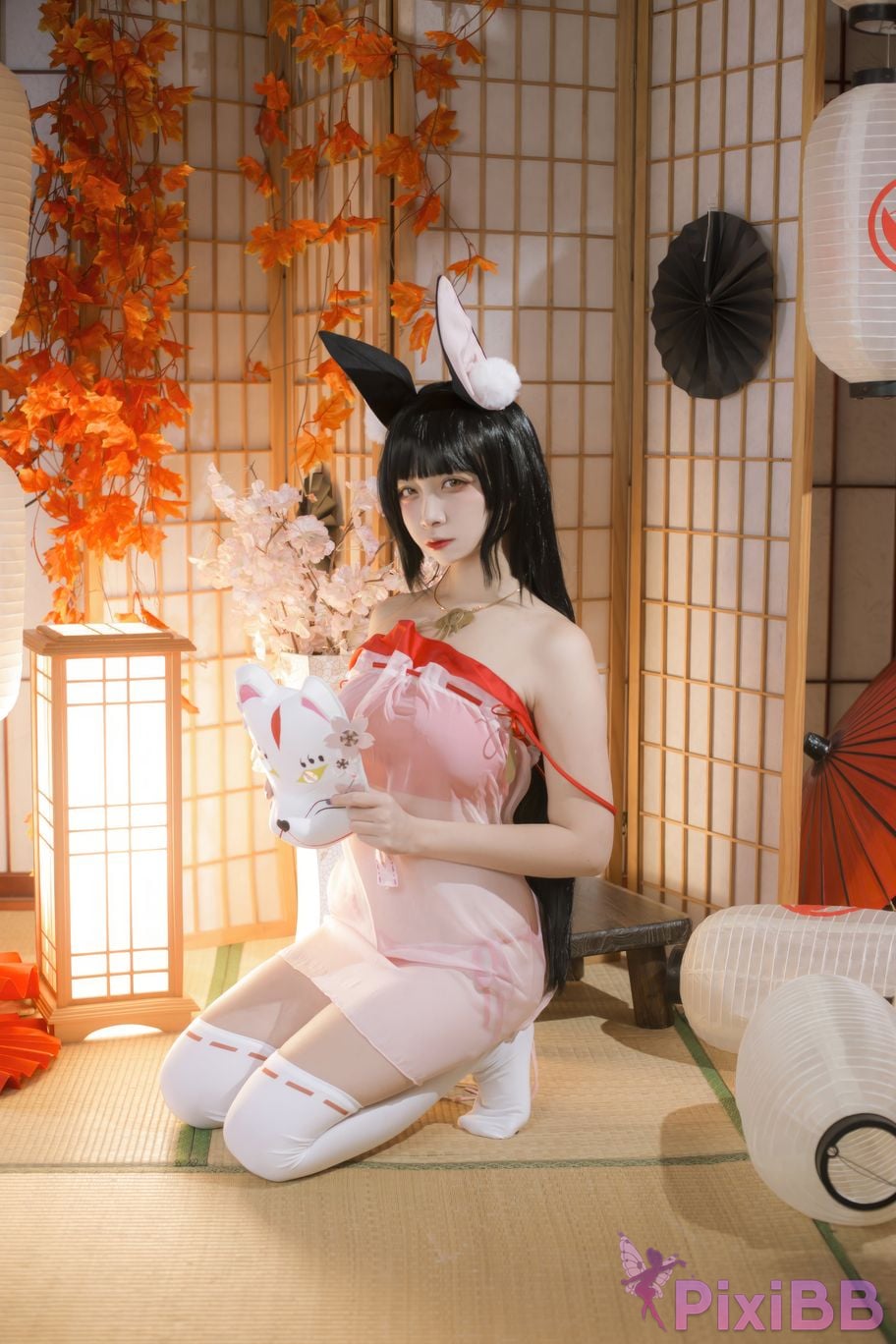 Cosplayer Second Assistant Nisa long door pajamas PixiBB.COM 015