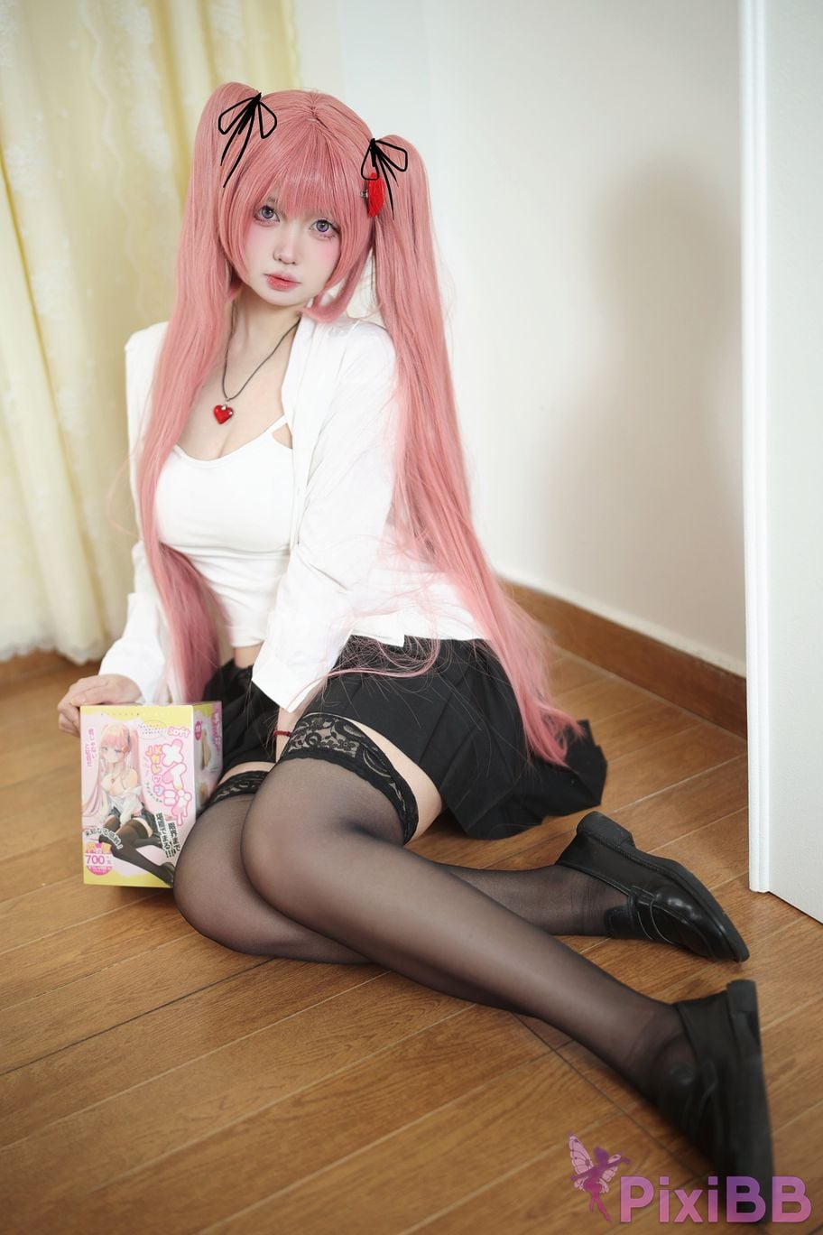 Cosplay Lausanne w Yizi Member exclusive schoolgirl yellow skirt PixiBB.COM 012