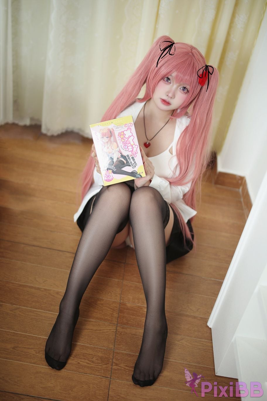Cosplay Lausanne w Yizi Member exclusive schoolgirl yellow skirt PixiBB.COM 015