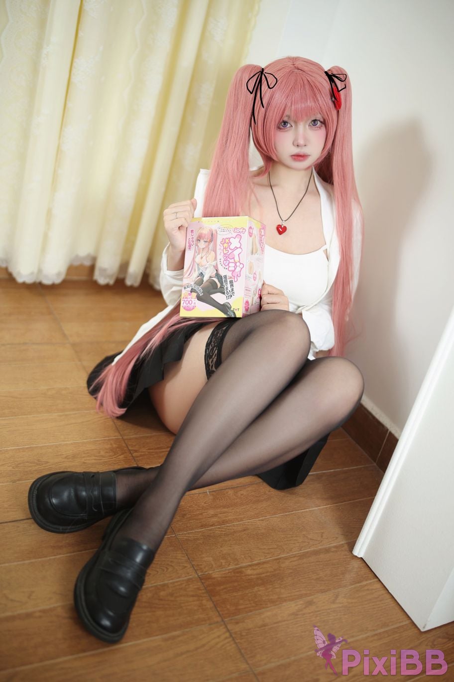 Cosplay Lausanne w Yizi Member exclusive schoolgirl yellow skirt PixiBB.COM 019