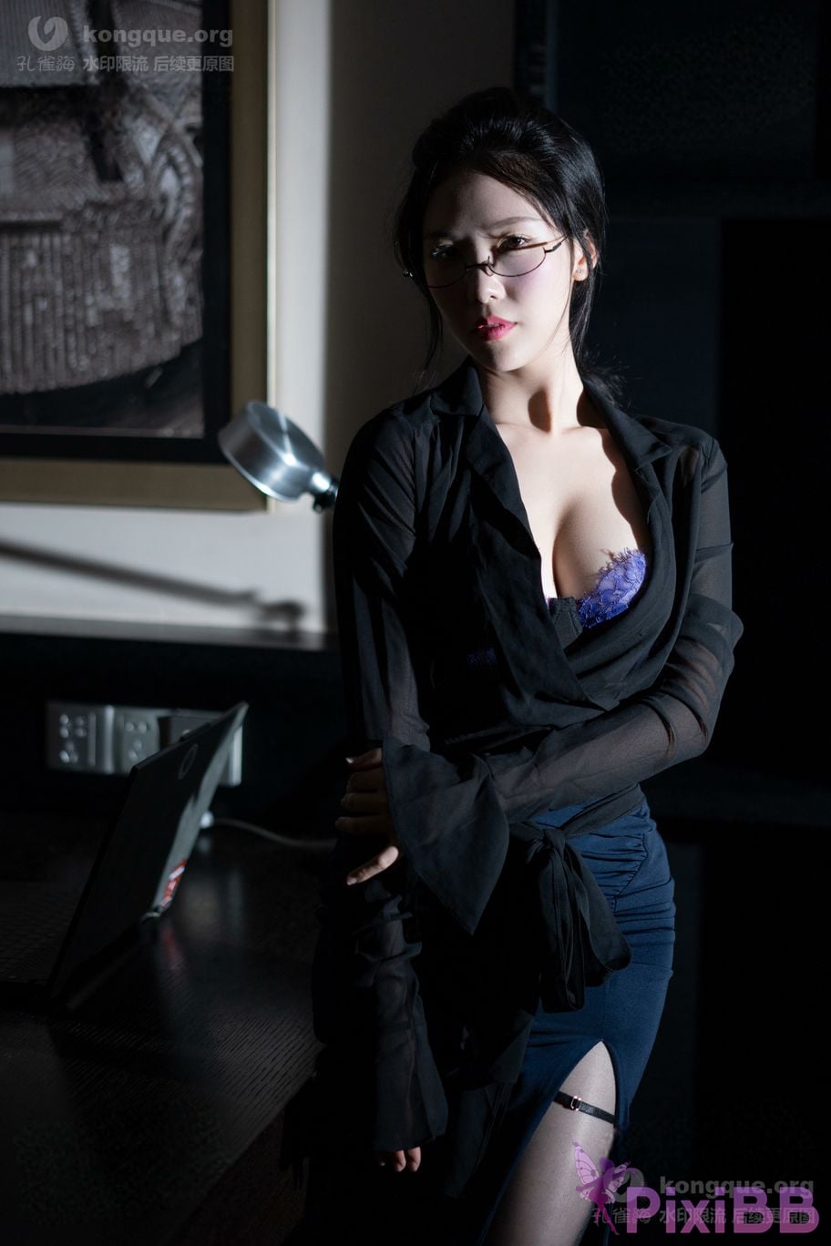 Cosplayer Dou Niang Li Shi secretary glasses girl PixiBB.COM 008