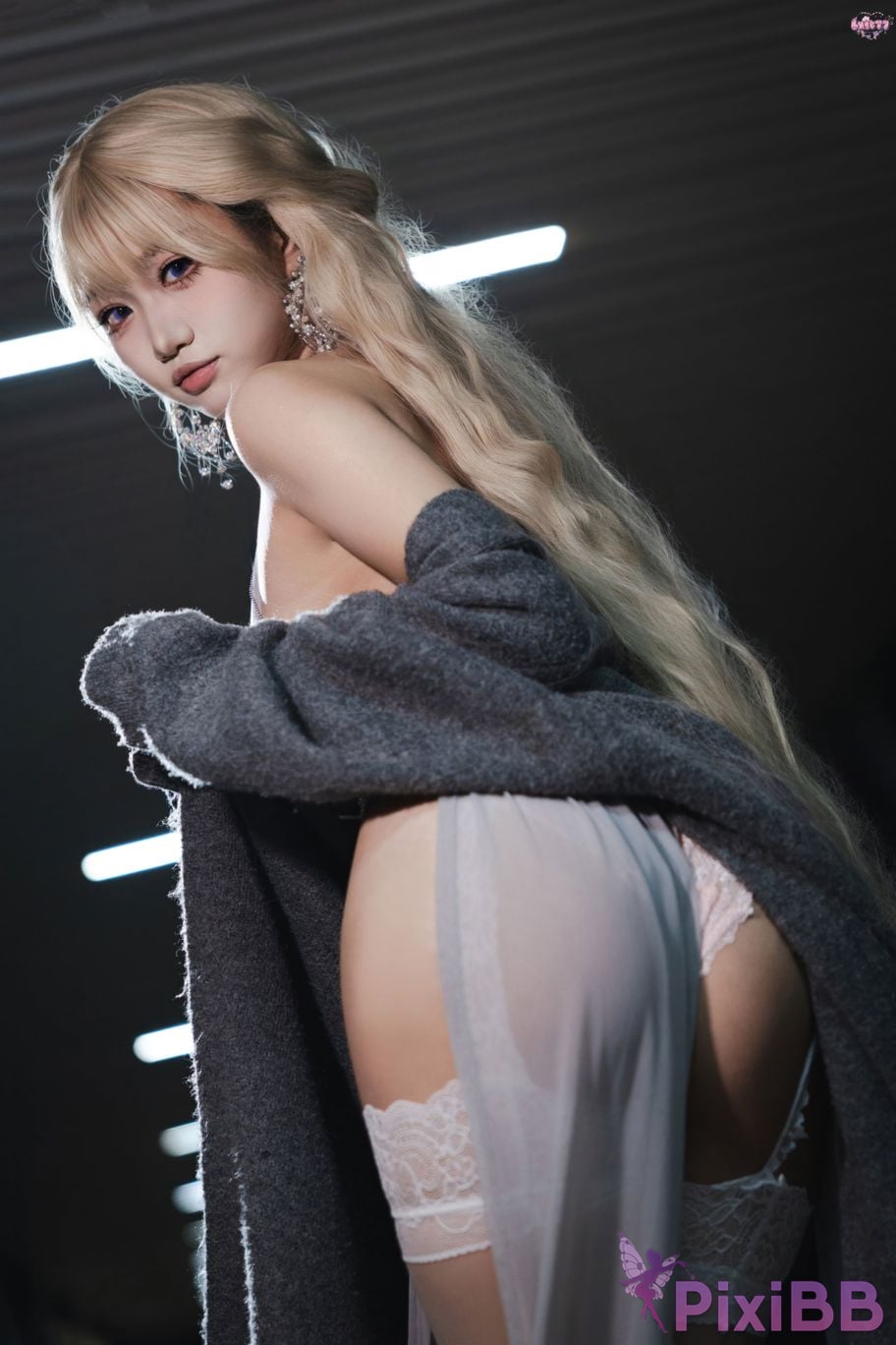 Cosplayer Qiqi be good cinderella Cinderella fan evening dress PixiBB.COM 027