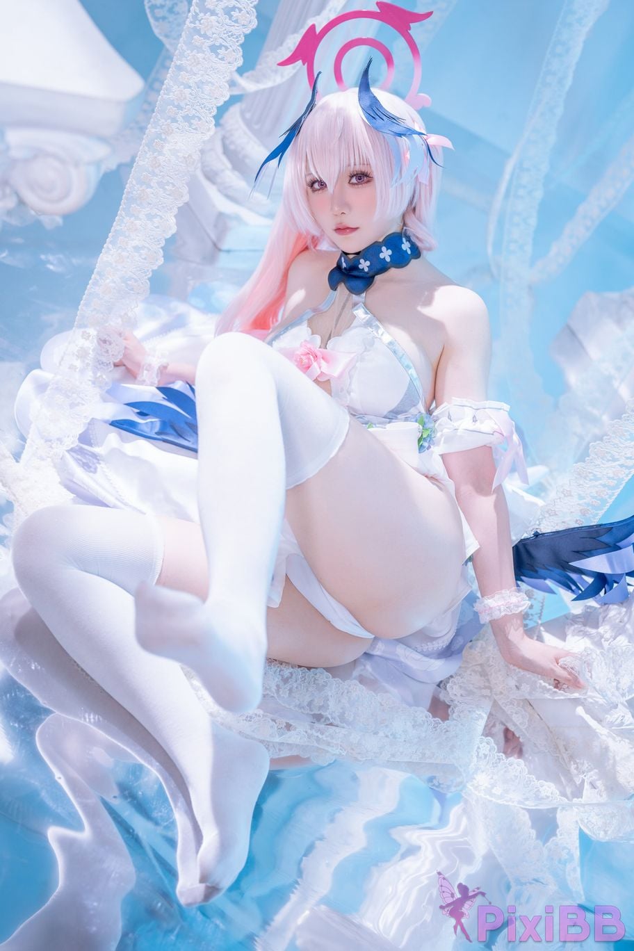 Cosplayer The star is late Hoshilily Azure Files Koharu Shimoe PixiBB.COM 003