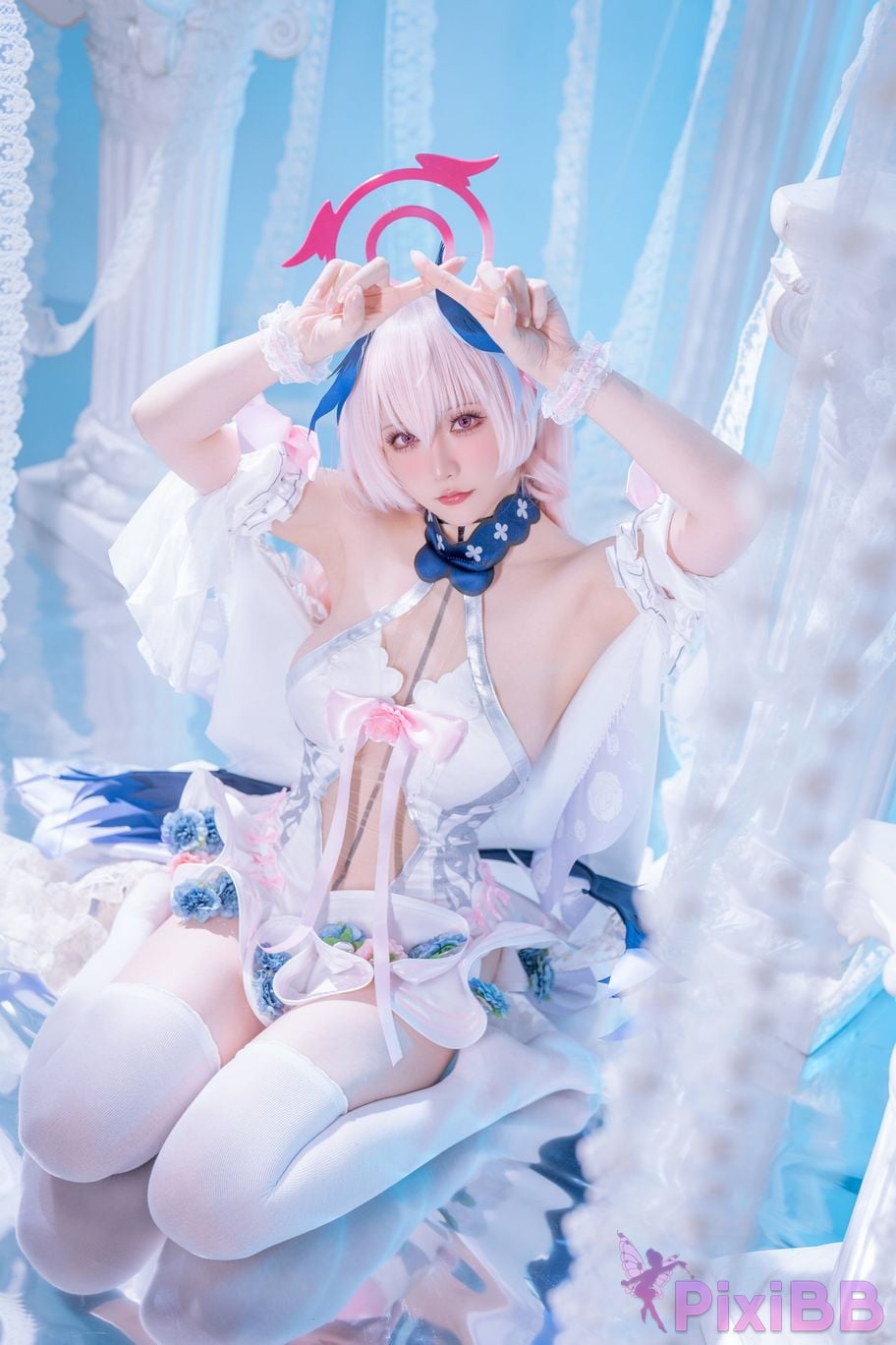 Cosplayer The star is late Hoshilily Azure Files Koharu Shimoe PixiBB.COM 007