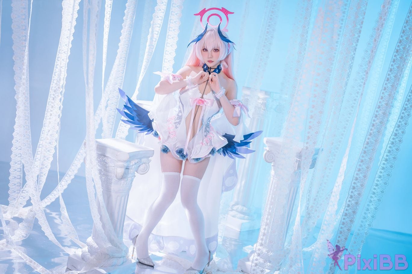 Cosplayer The star is late Hoshilily Azure Files Koharu Shimoe PixiBB.COM 010