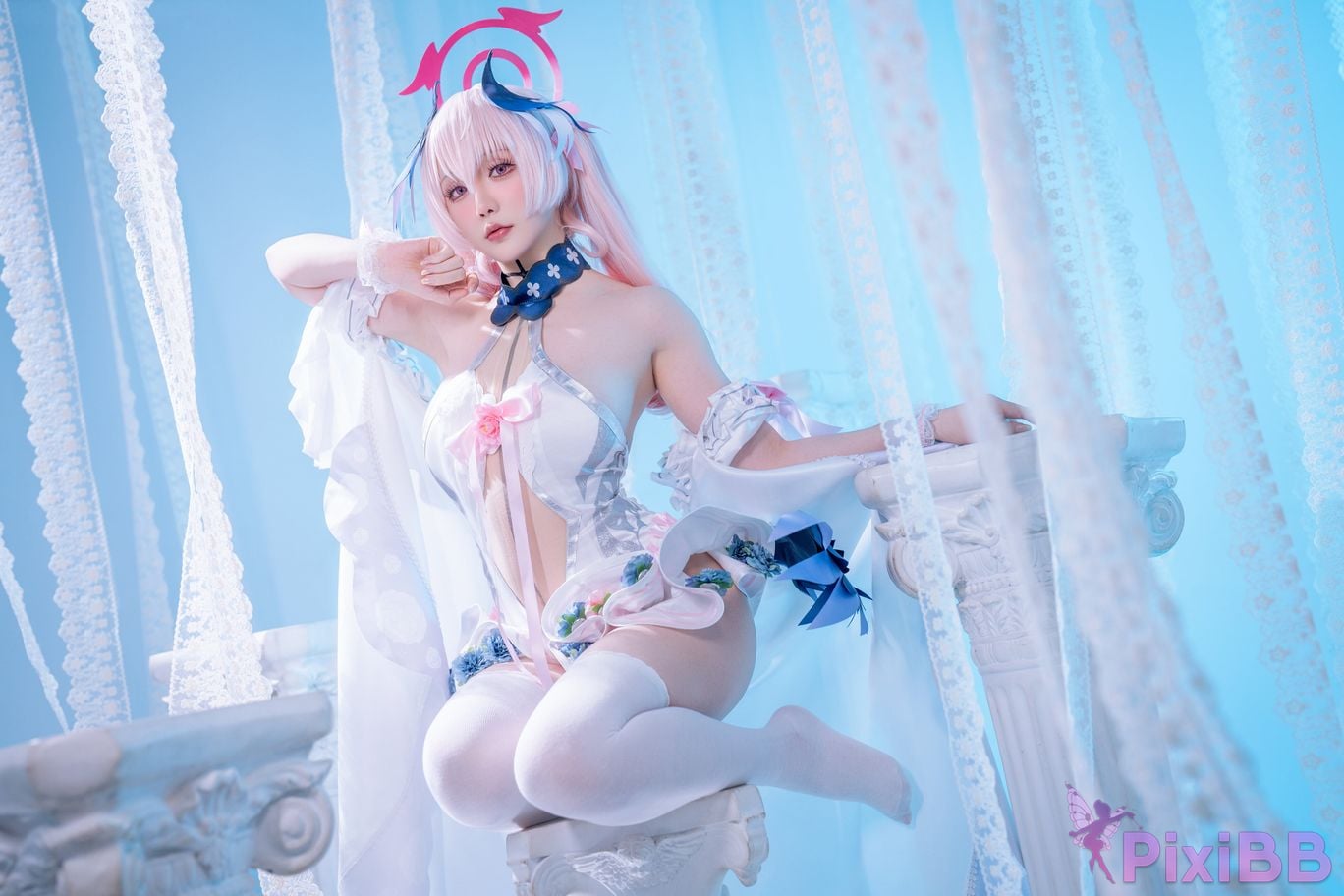 Cosplayer The star is late Hoshilily Azure Files Koharu Shimoe PixiBB.COM 021