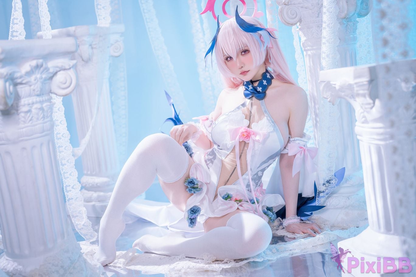 Cosplayer The star is late Hoshilily Azure Files Koharu Shimoe PixiBB.COM 026