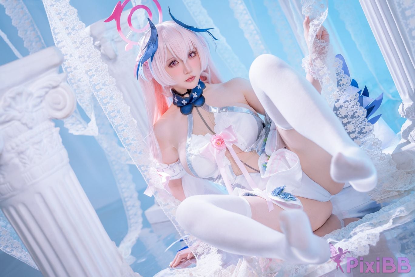 Cosplayer The star is late Hoshilily Azure Files Koharu Shimoe PixiBB.COM 027