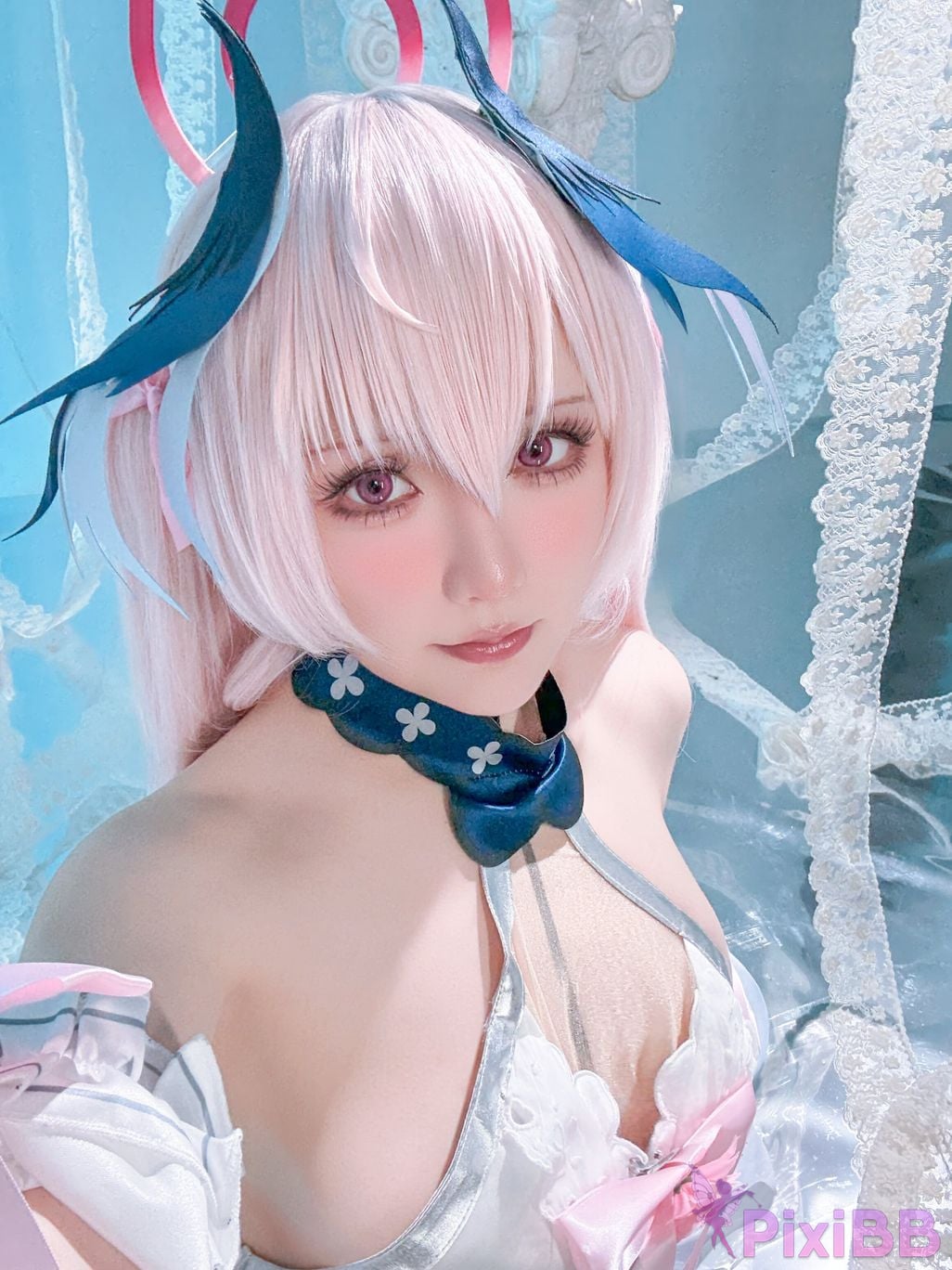 Cosplayer The star is late Hoshilily Azure Files Koharu Shimoe PixiBB.COM 030